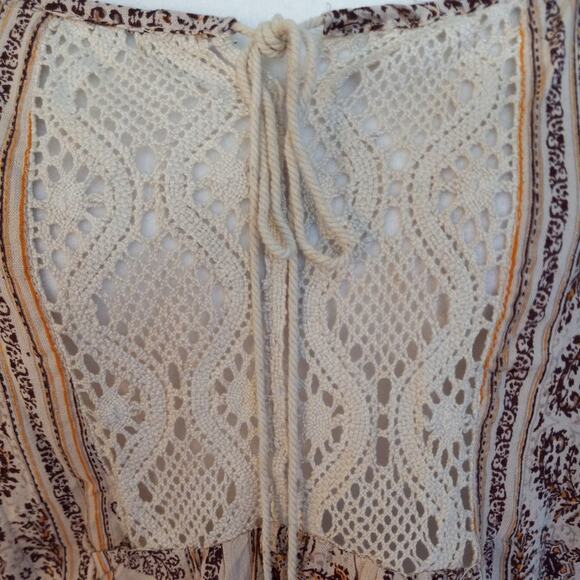 Angie Boho Peasant Cold Shoulder Top - Picture 3 of 10